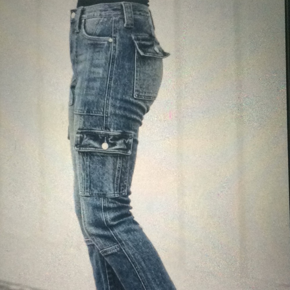PIPPH HIGH RISE SLIM STRAIGHT CARGO DENIM!❤️👍👖 - Picture 10 of 12